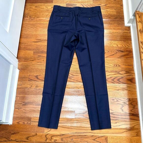 Paul Betenly Flat Front Blue Dress Pants. Vantage Wool. Size 35. - Picture 4 of 9